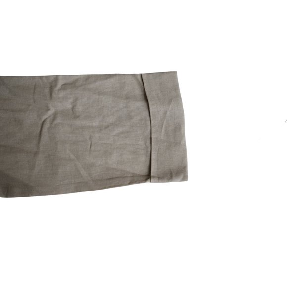 For Cynthia 3/4 Sleeve Solid Beige Dress Linen and Viscose Size S - Picture 2 of 5